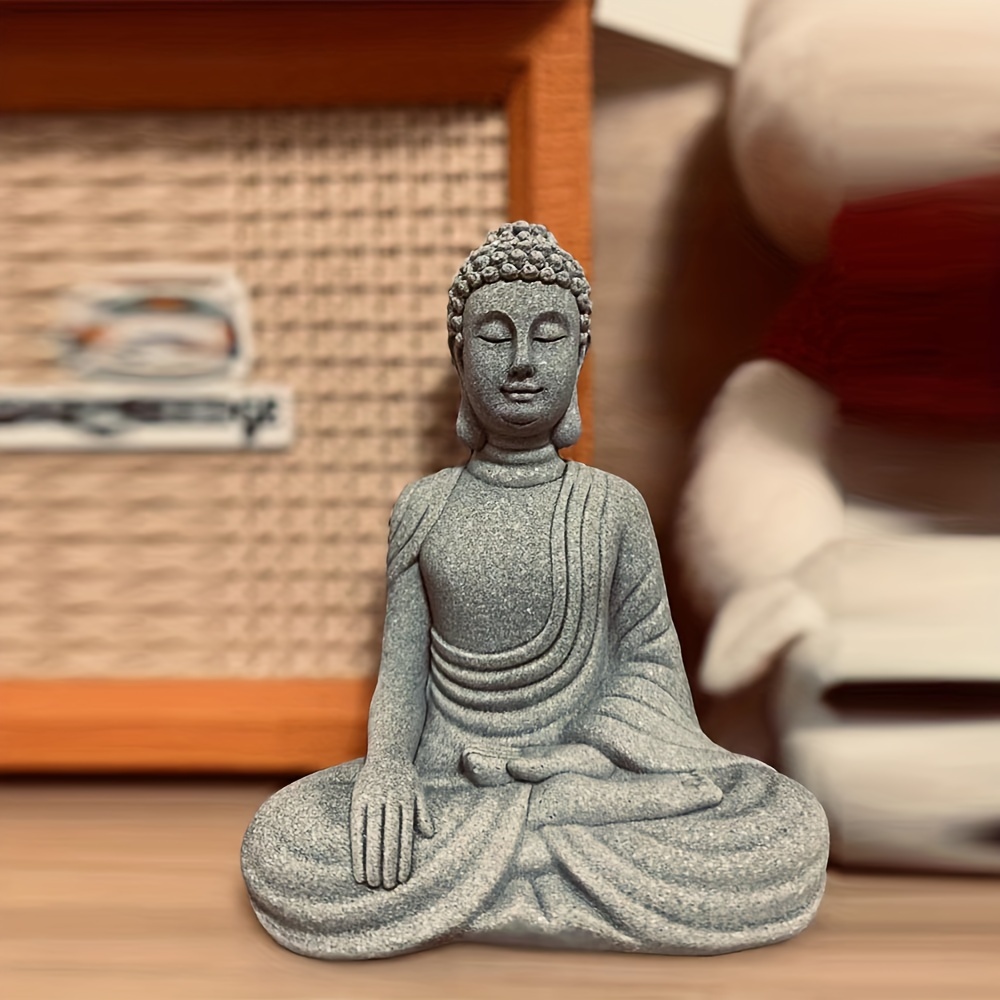 1pc Mini Buddha Statue, Figurine, Hand Carved Gemstone Small