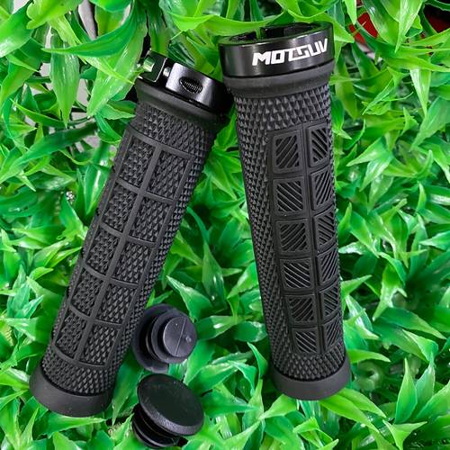 puños de manillar para bicicleta de montaña, antideslizantes, absorción de , de manillar con bloqueo, accesorio para manillar