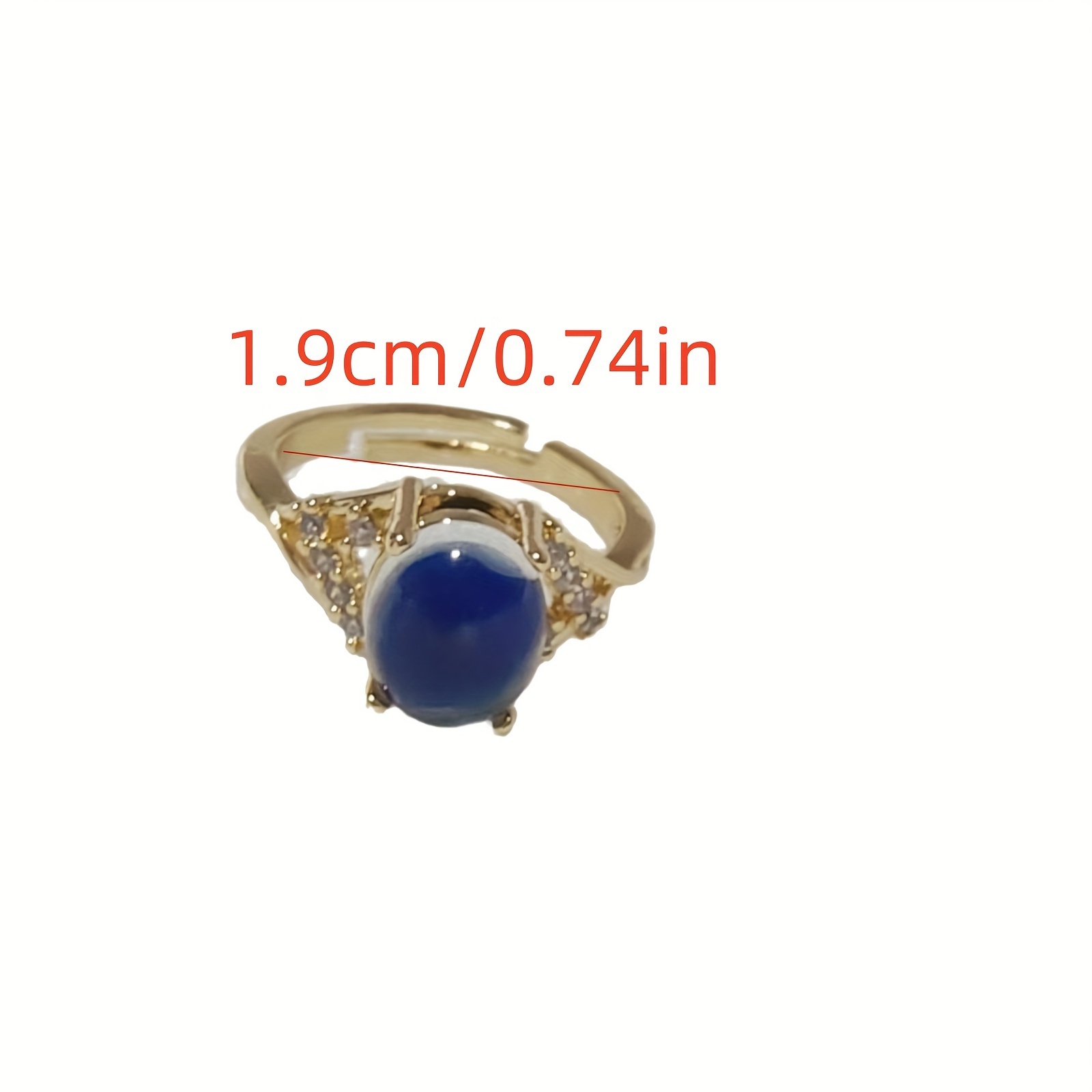 Boho Women's Ring with Adjustable Cross Set Dial & Synthetic Gemstone Accents