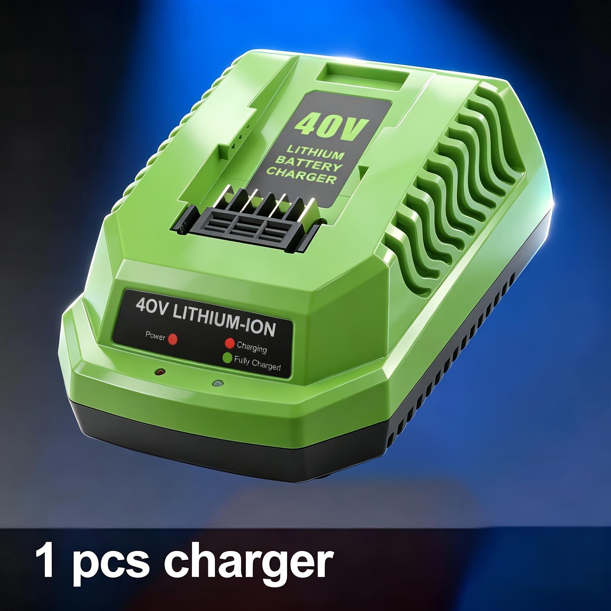 TEMU Single-port 40v Fast Charger, Replacement For 40v Lithium-ion Battery 29482 29252 20202 22262 29472 29462, Compatible With 40v Power Tools (not