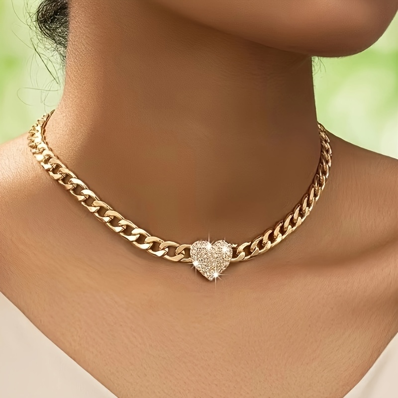 Image of 1 Vintage Fashion Heart Necklace, Suitable For Women' Wear