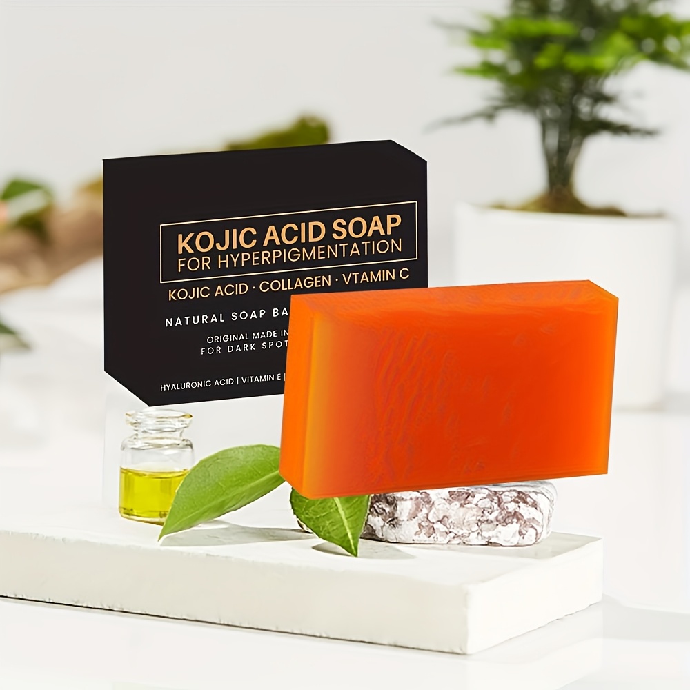 [Deeply Moisturizing] 6pcs set | 6pcs of 100g collagen and vitamin C handmade soap | collagen and vitamin C | deeply moisturizing, long-lasting fragrance | washing face and bathing | Light Beige