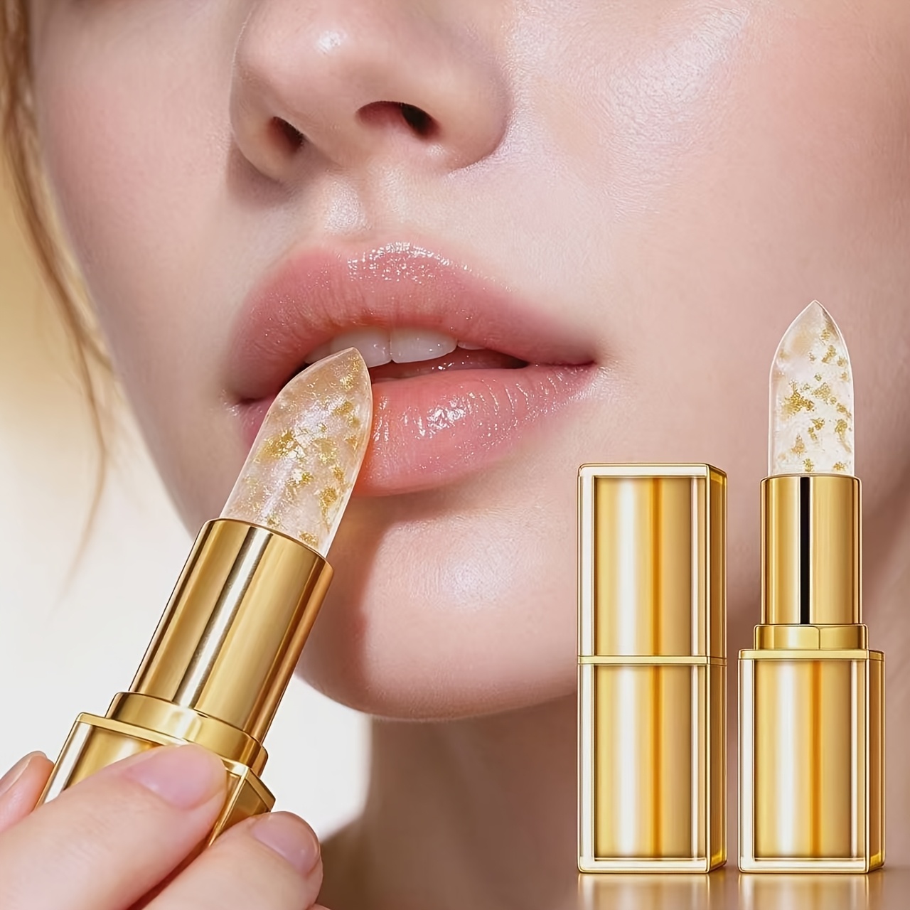 TEMU Lip Balm Suitable For Women - Overnight Hydrating Lip Mask & Lip, 12hrs Long-lasting Moisture, Color Changing Lipstick, Korean Skincare,