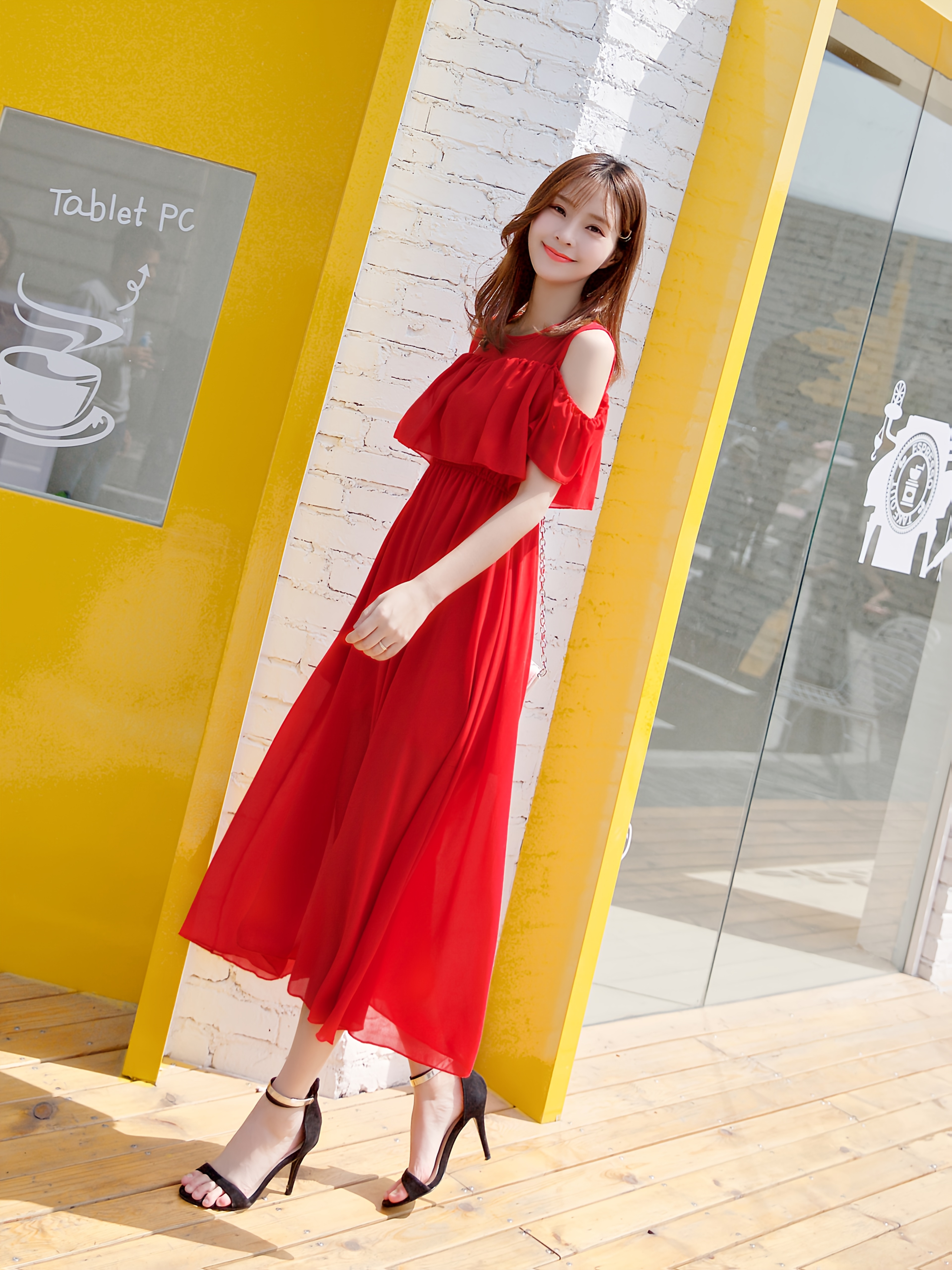 strapless open back dress Korea Avenue main image 1