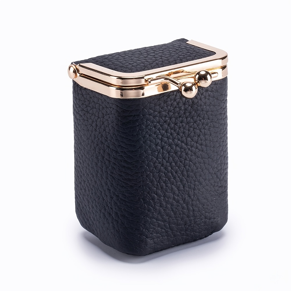TEMU Fashion Women Small Square Coin Purse High Quality Lipstick Storage Cosmetic Case Women Wallet Bag Kiss Lock