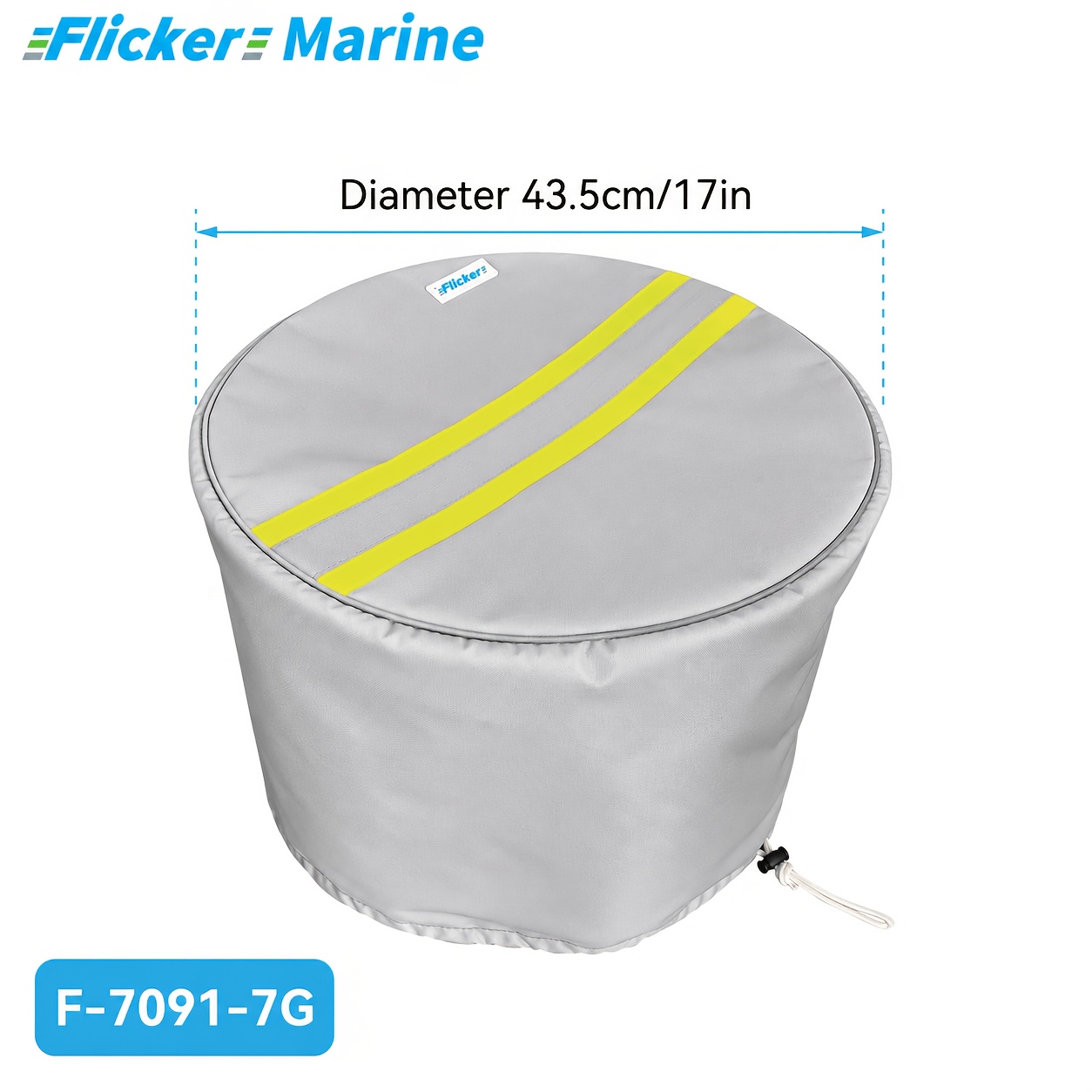 Boat Engine Propeller Cover with Reflective Strips for Night Visibility