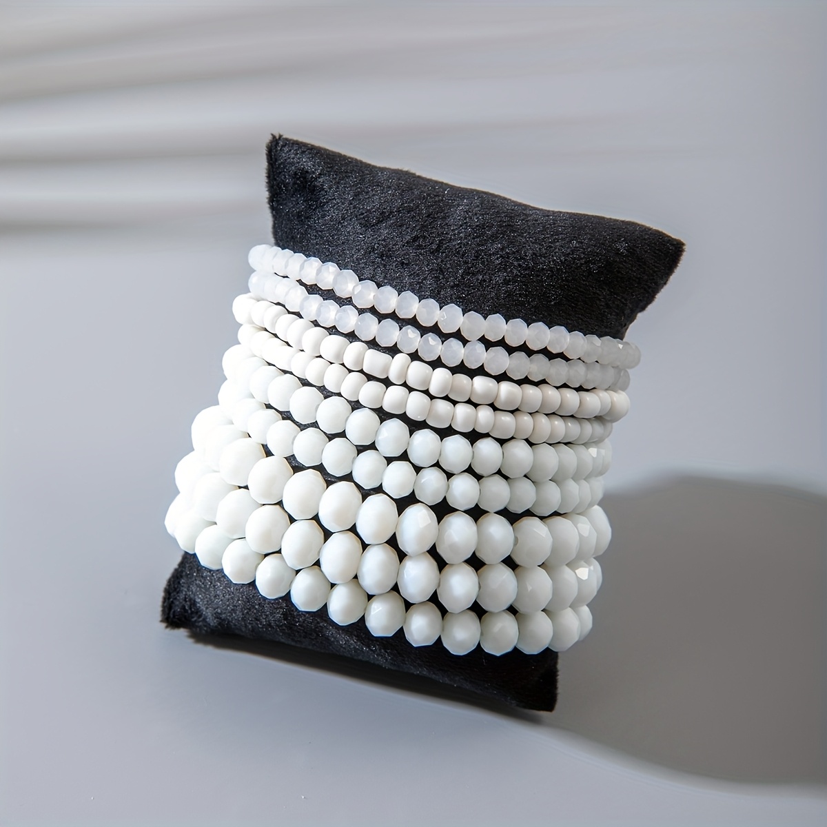9pcs Bohemian Glass Beaded Bracelet Set - Festive Accessory