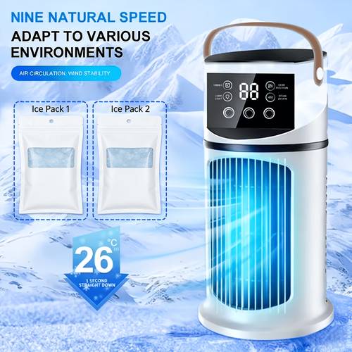 in mini portable cooling usb air conditioner fan humidifier 25db 400ml water tank 6 hour timer with colors suitable for home office instant cooling an ideal gift for the holidays