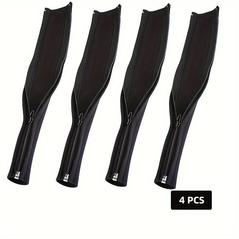 Cable Management Sleeve 19.69 Inches System With Zipper For Tv Flexible Cable Sleeve Wrap Cover Wire Hider System -black