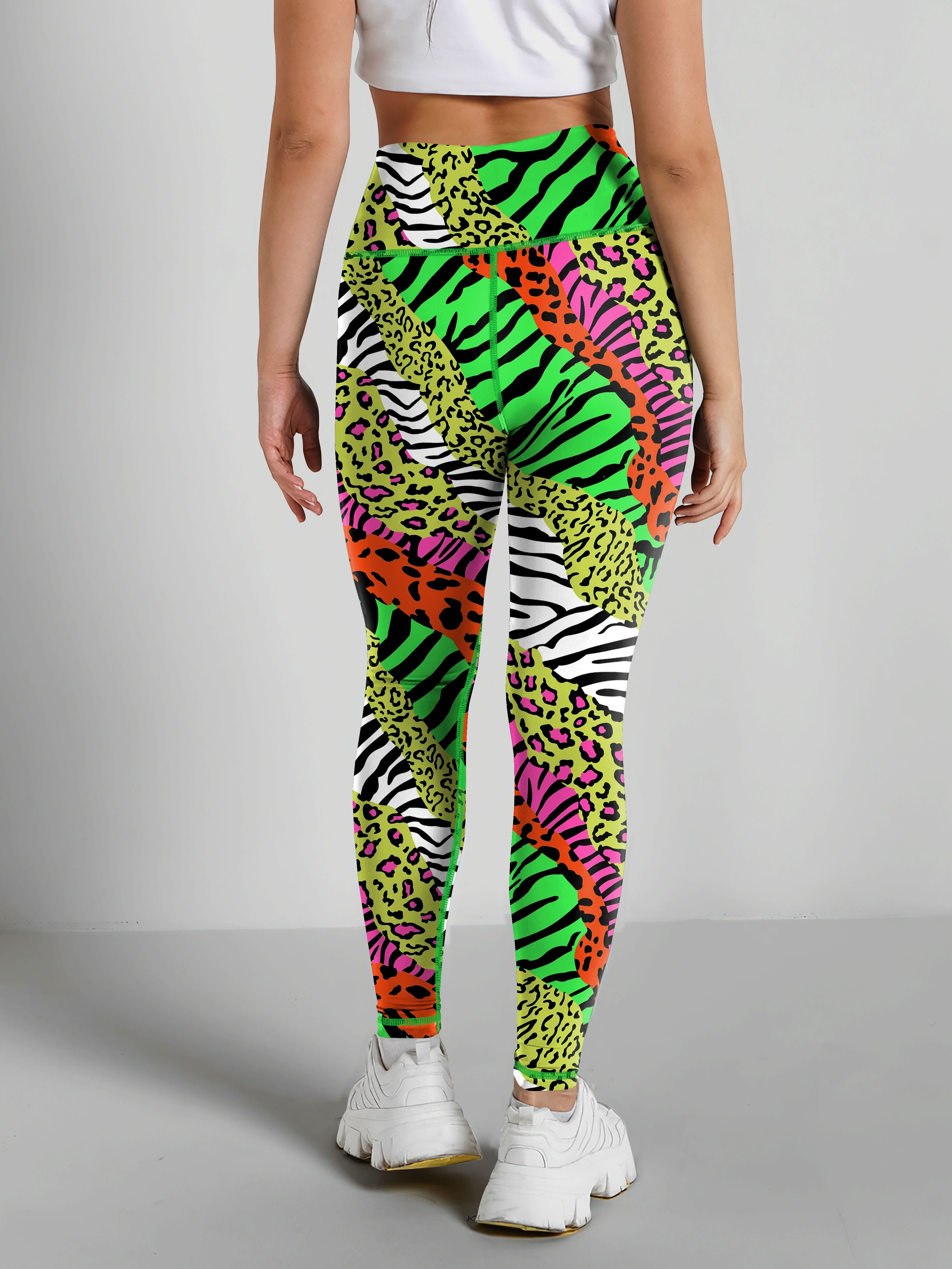 Zebra Striped Leopard Print Yoga Pants Butt Lifting High Stretch Breathable Slimming Sports Leggings Women s Activewear