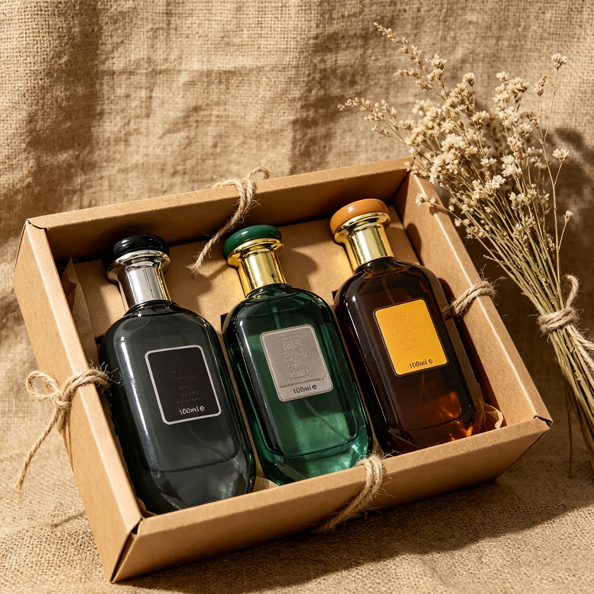 Image of 3pcs Arabic Classic Perfume Set For Hair And Body, Long-lasting And Rich, Unisex . Suitable For Occasions, An Ideal Gift For (100ml X 3)