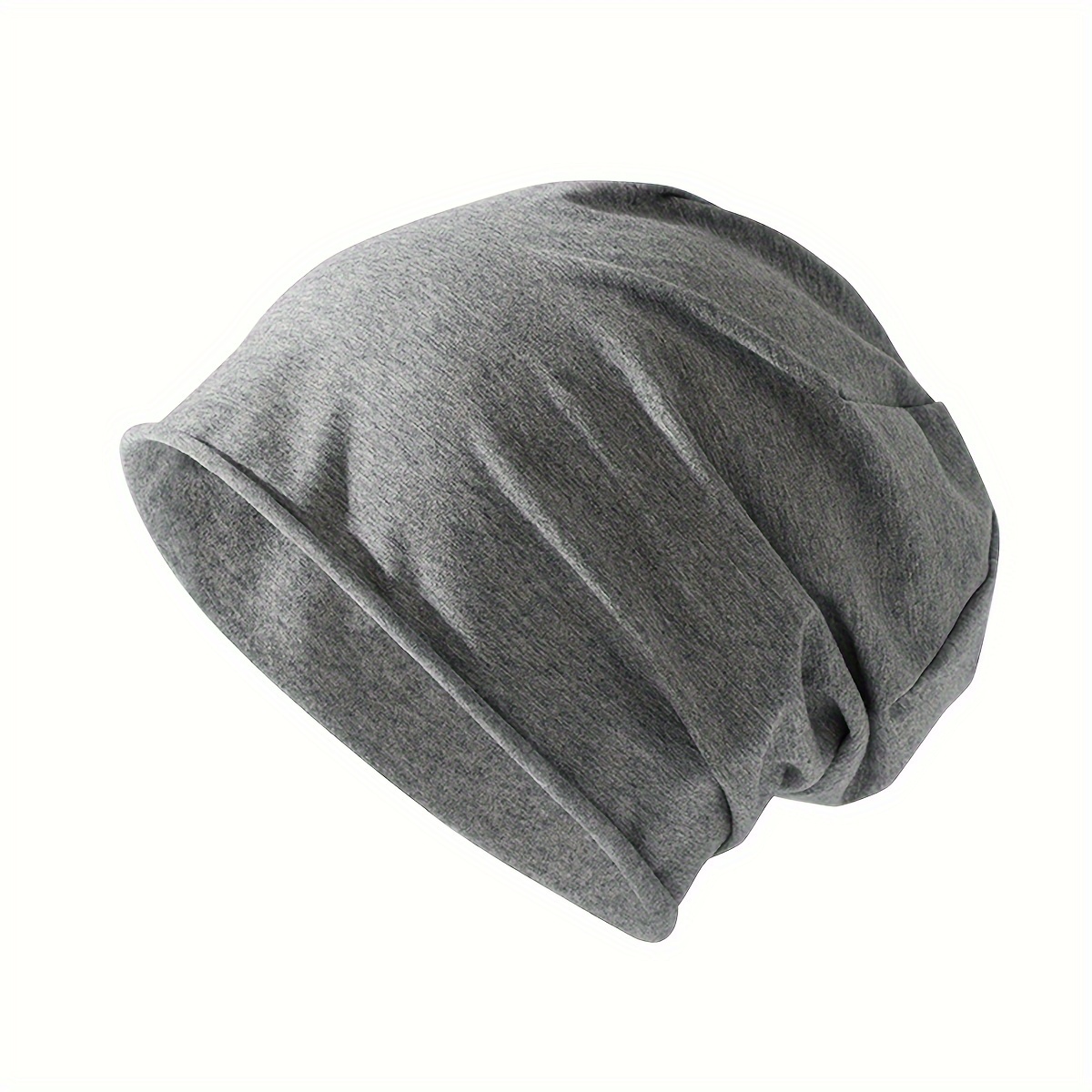 Women' Color Lightweight Beanie, Elastic Large Head Wearable Breathable Postpartum Hat