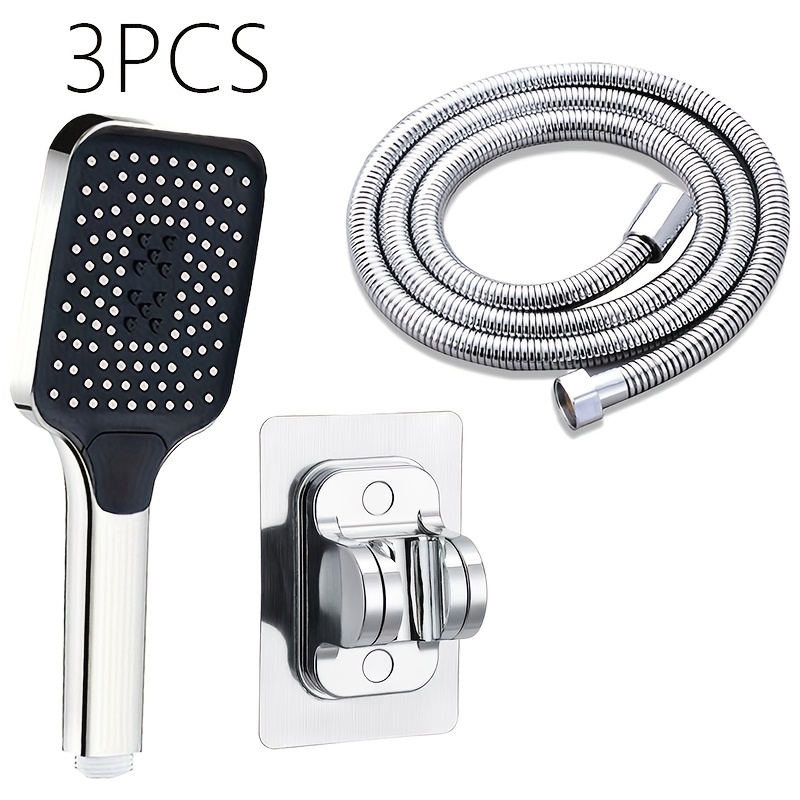 Image of Upgraded Handheld Shower With 3 Spray Functions, 1.5m Stainless Hose And Adjustable Wall Mount, High-pressure Shower Kit For Home Bathroom, Shower Room, Or Small Space Renovation For Shower Use