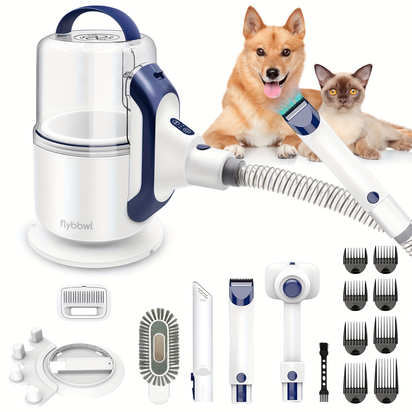 

Pet Grooming Vacuum Dog Hair Grooming Kit, Professional Dog Vacuum, Deshedding Vac For Pet