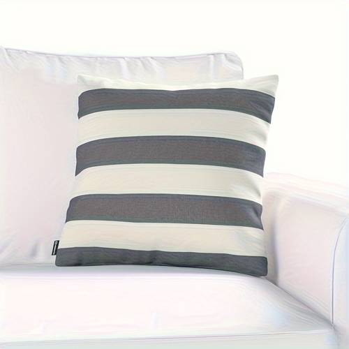 outdoor high back chair cushion waterproof and radiation resistant soft and comfortable gray stripe