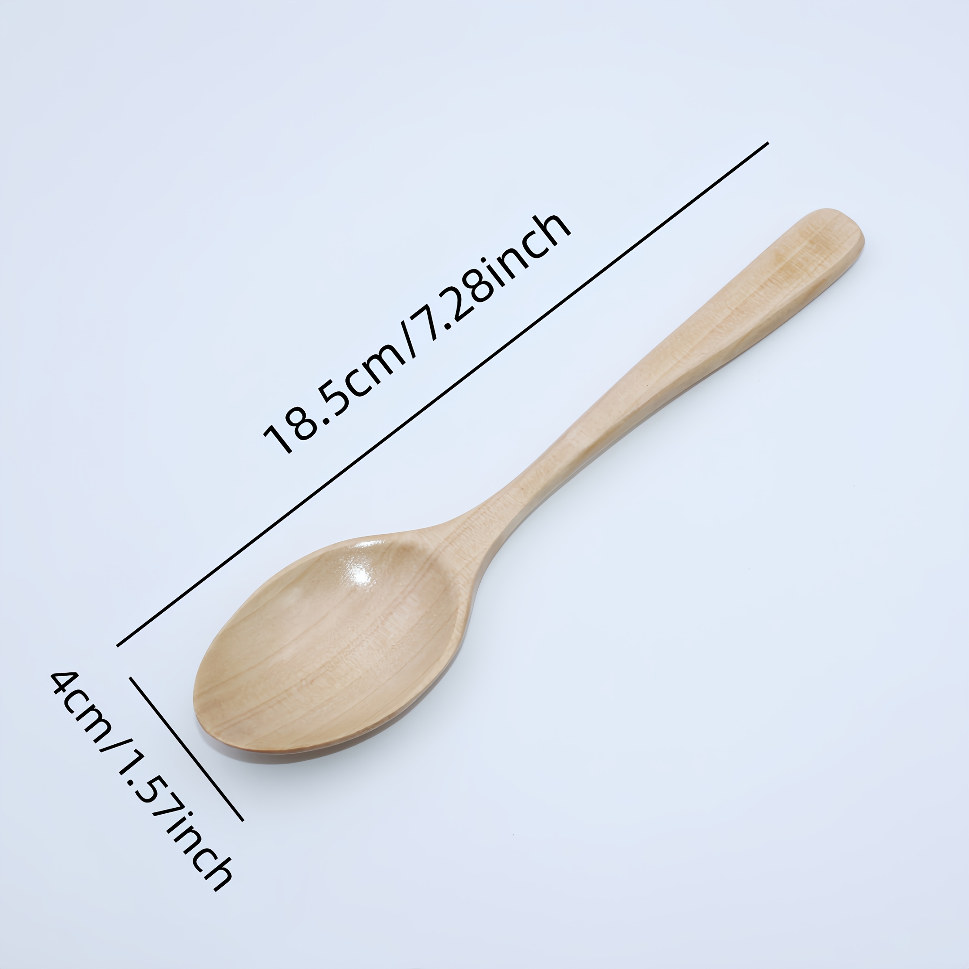 TEMU Cucharas de madera vintage hechas a para alimentos, cocina y - Ecológicas, fáciles de limpiar, cucharas resistentes al , cucharas de madera para