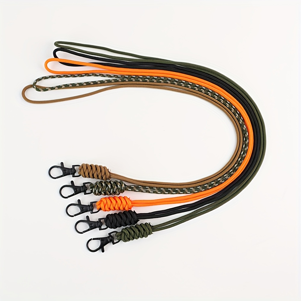 E-shop 5-teiliges Multifunktions-Geflecht-Lanyard, ID-Karten-Schlüsselband mit Metallclip-Ring