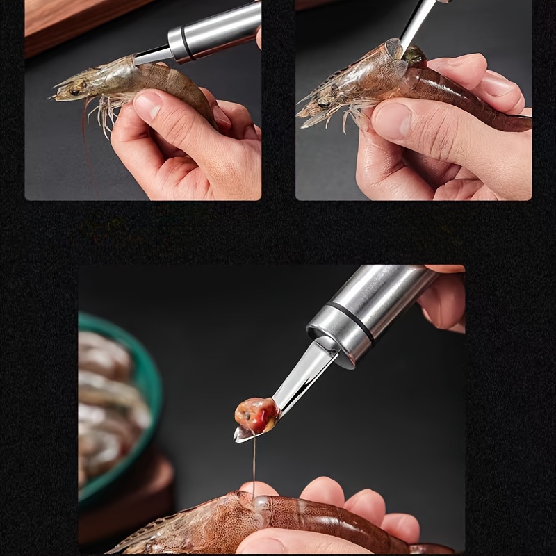 stainless steel tool ergonomic handle seafood peeler for removal kitchen gadget details 0
