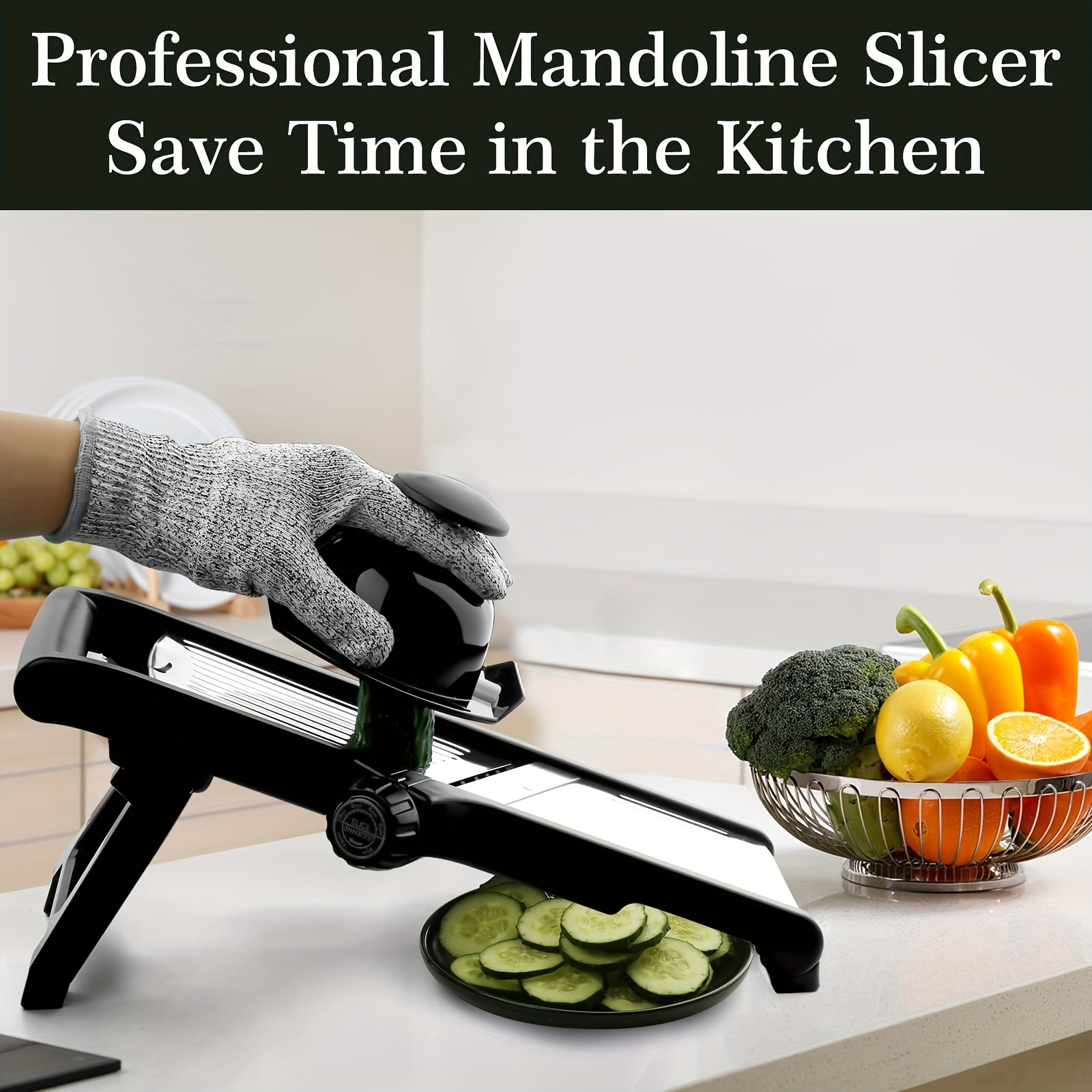 Exclusive Mandoline Food Slicer, Adjustable Stainless Steel Vegetable Slicer for Potatoes, Onions, And Chips, Includes a Cleaning Brush for Slicing Tomatoes 17 Mandoline Food Slicer, Adjustable Stainless Steel Vegetable Slicer for Potatoes, Onions, And Chips, Includes a Cleaning Brush for Slicing Tomatoes