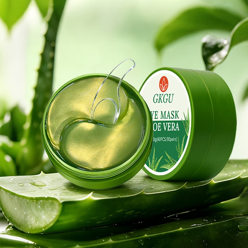 Image of 60pcs Gkgu Aloe Vera And Hyaluronic Mask - Powerful Moisturizing, Firming And Radiance, Low-sensitivity Formula For All Light Beige Types