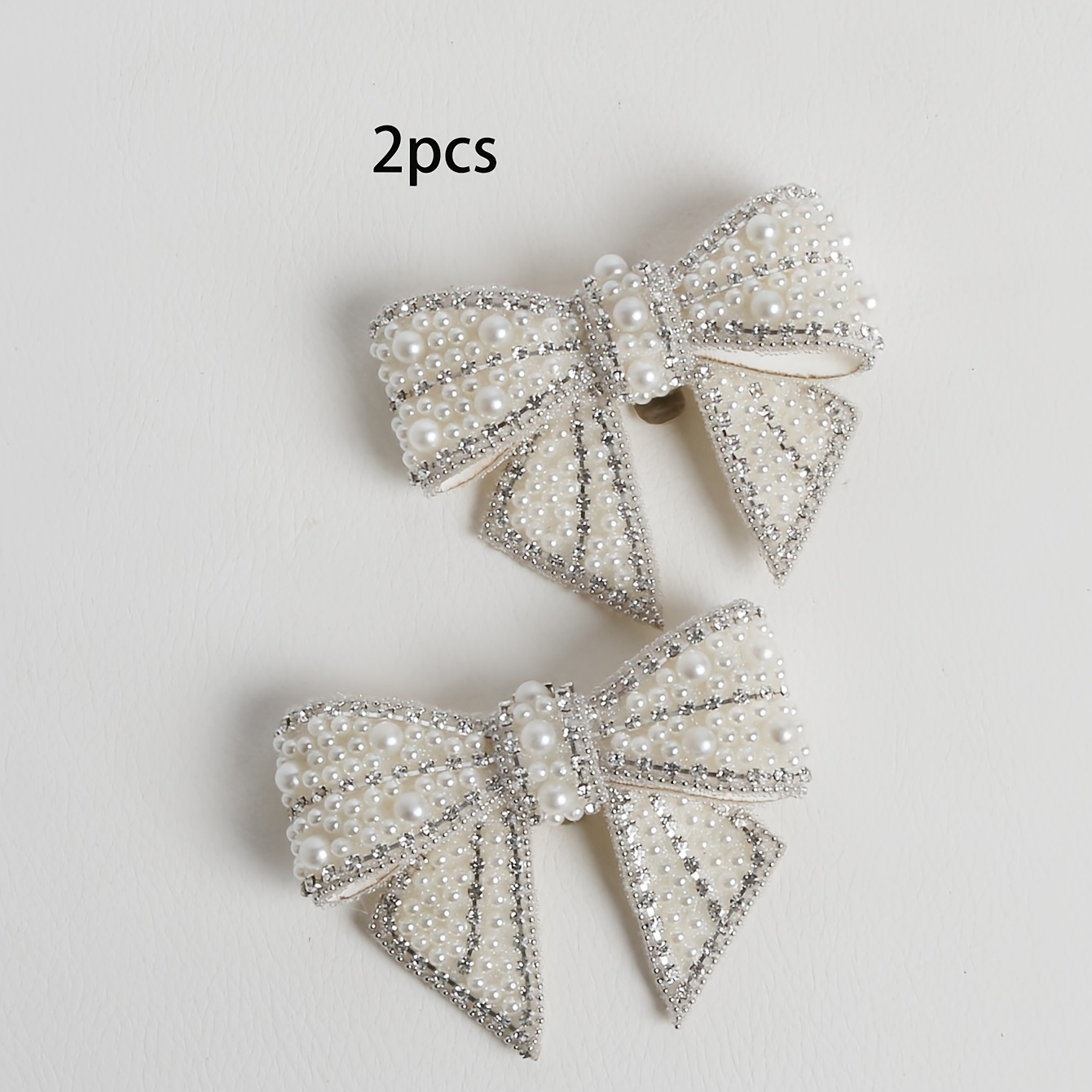 TEMU 2 piezas Exquisito y Lujoso Estilo Moderno Doble Capa a Perla Flor Removible Flor de Zapato Individual Deporte Zapata Llave Lujo Navidad Regalo