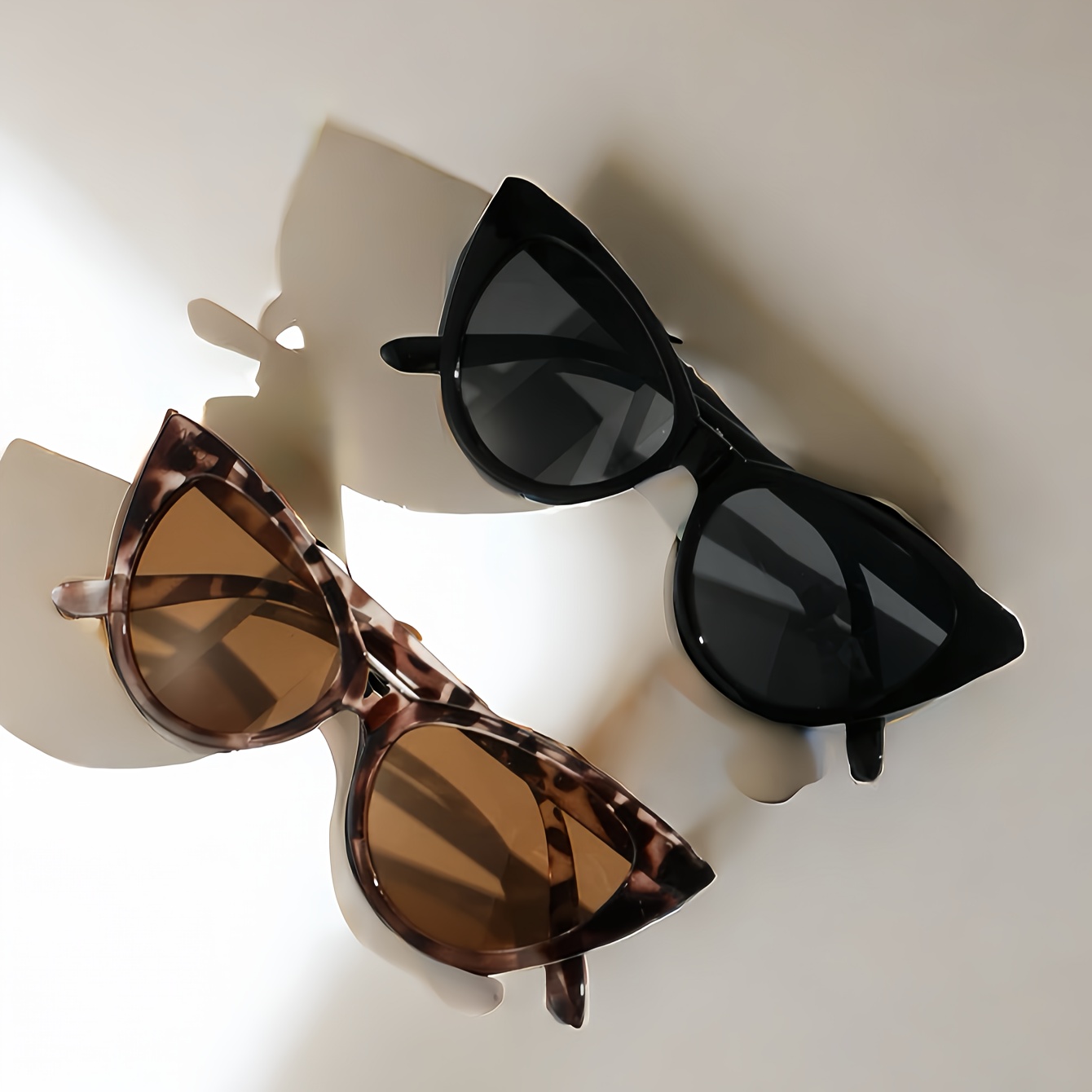 Unisex Retro Large Frame Eye Leopard Print