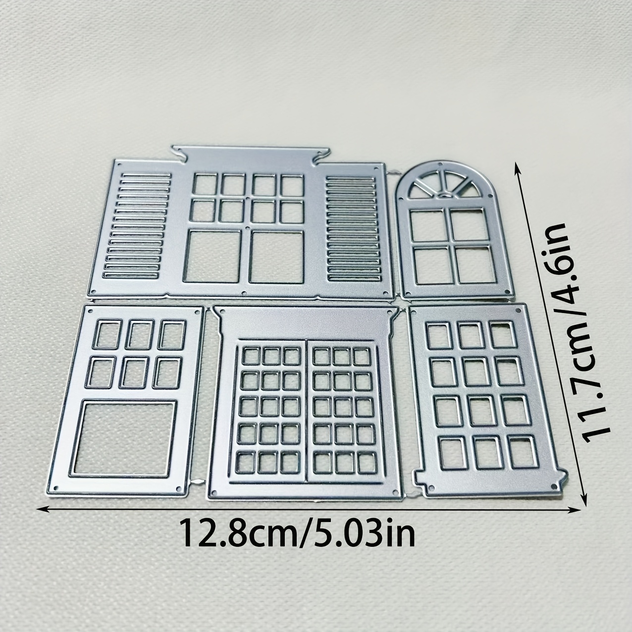 TEMU 1pc Window Metal Die Cut, Diy Scrapbooking Embossing Stencil, Handmade Greeting Card Making Metal Cutting Dies, Gift Card Making Tools