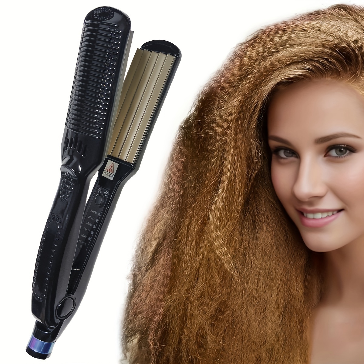 

Professional Fluffy Hair Styler, Hair Curling Iron, Electronic Hair Crimper, Gifts For Women