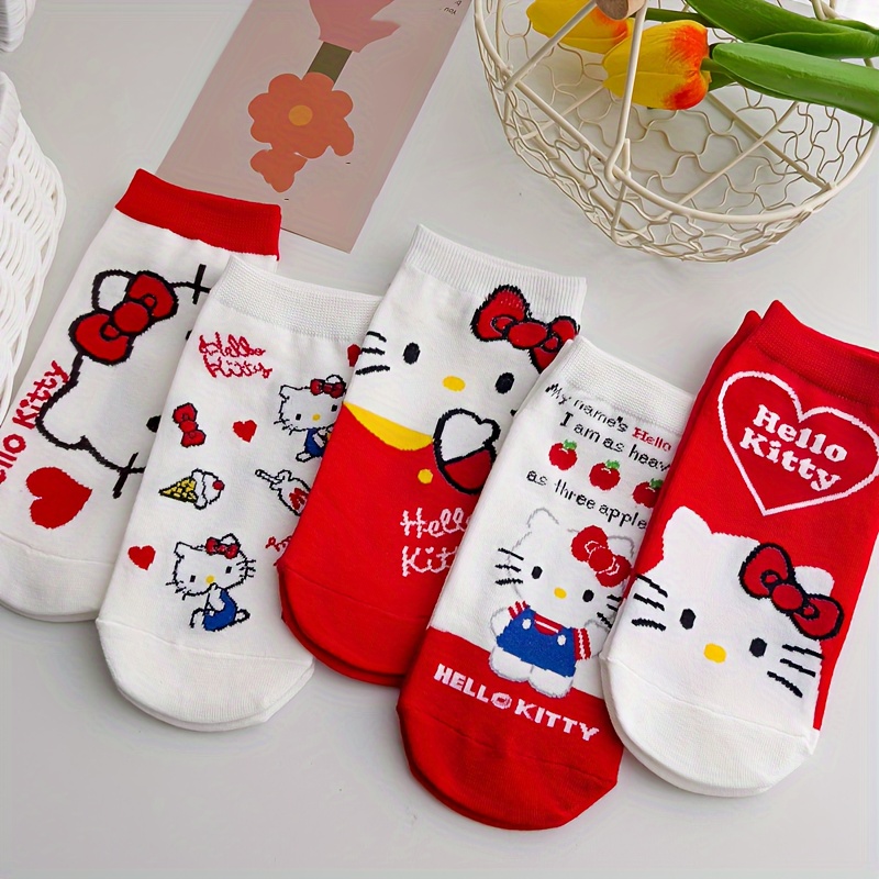 5 Paris Cartoon Anime Sport Socks Print - Temu