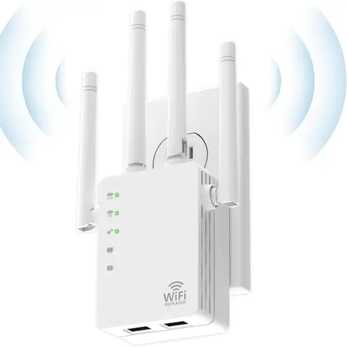 1200mbps wifi extender for home booster wifi range extender with coverage up to 12 880 sq ft supports 105 ethernet port