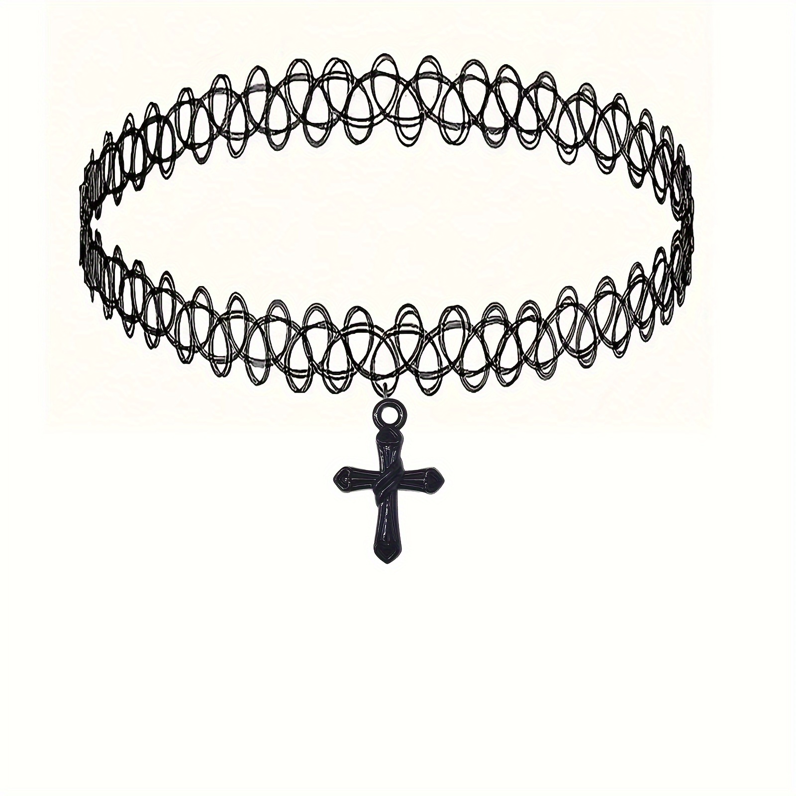 1pc Choker Vintage Gothic Necklace, -hop Fishing Line Adjustable Neck Chain Clavicle Chain Jewelry