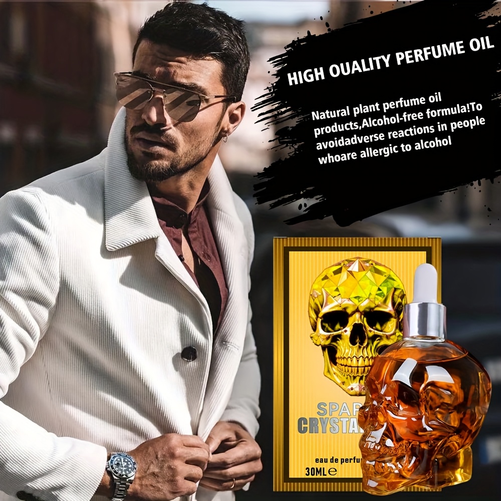 sparkle crystal skull cologne men - Temu