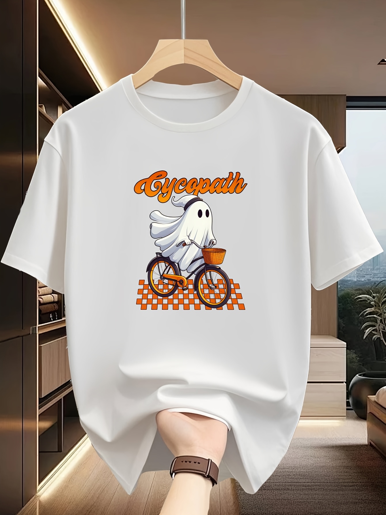 unisex halloween fashionable color t shirt quick solid print     with loose cut and comfortable round neck