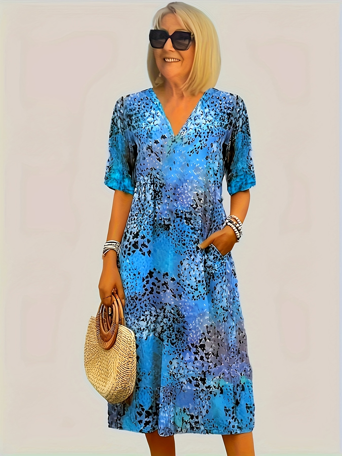 2025   system printed dress