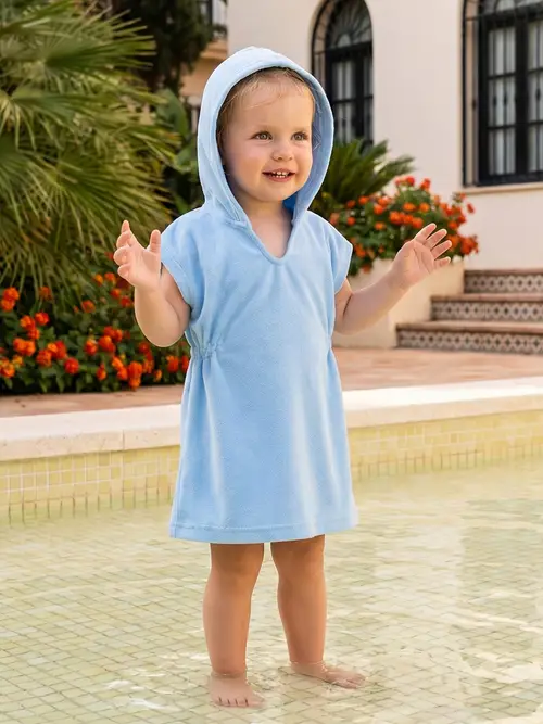 Beach Robe Pattern kids hooded beach towel sold on Temu United States