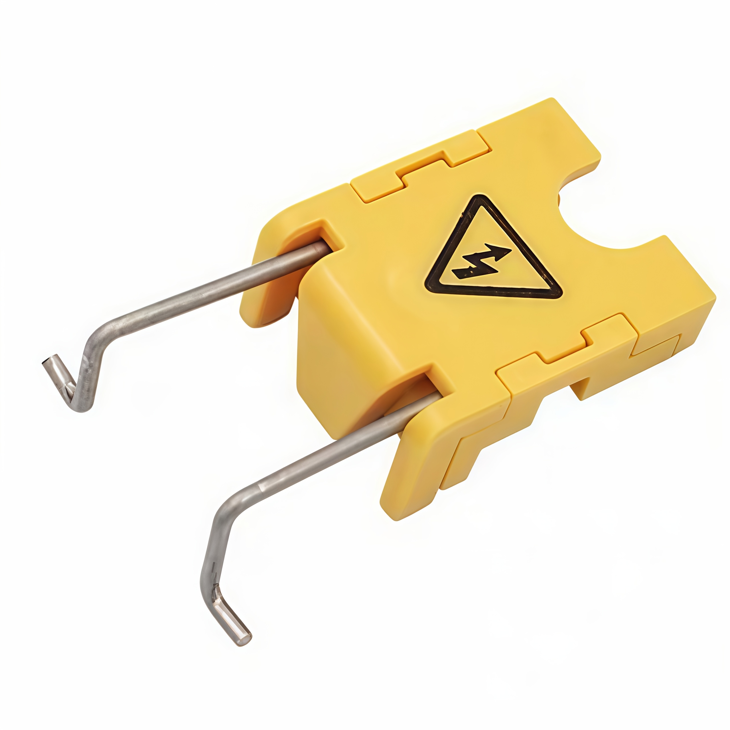 TEMU . gelbes ABS-Material Mini-Miniatur-Leitungsschutzschalter-Verriegelungssperre-Schloss