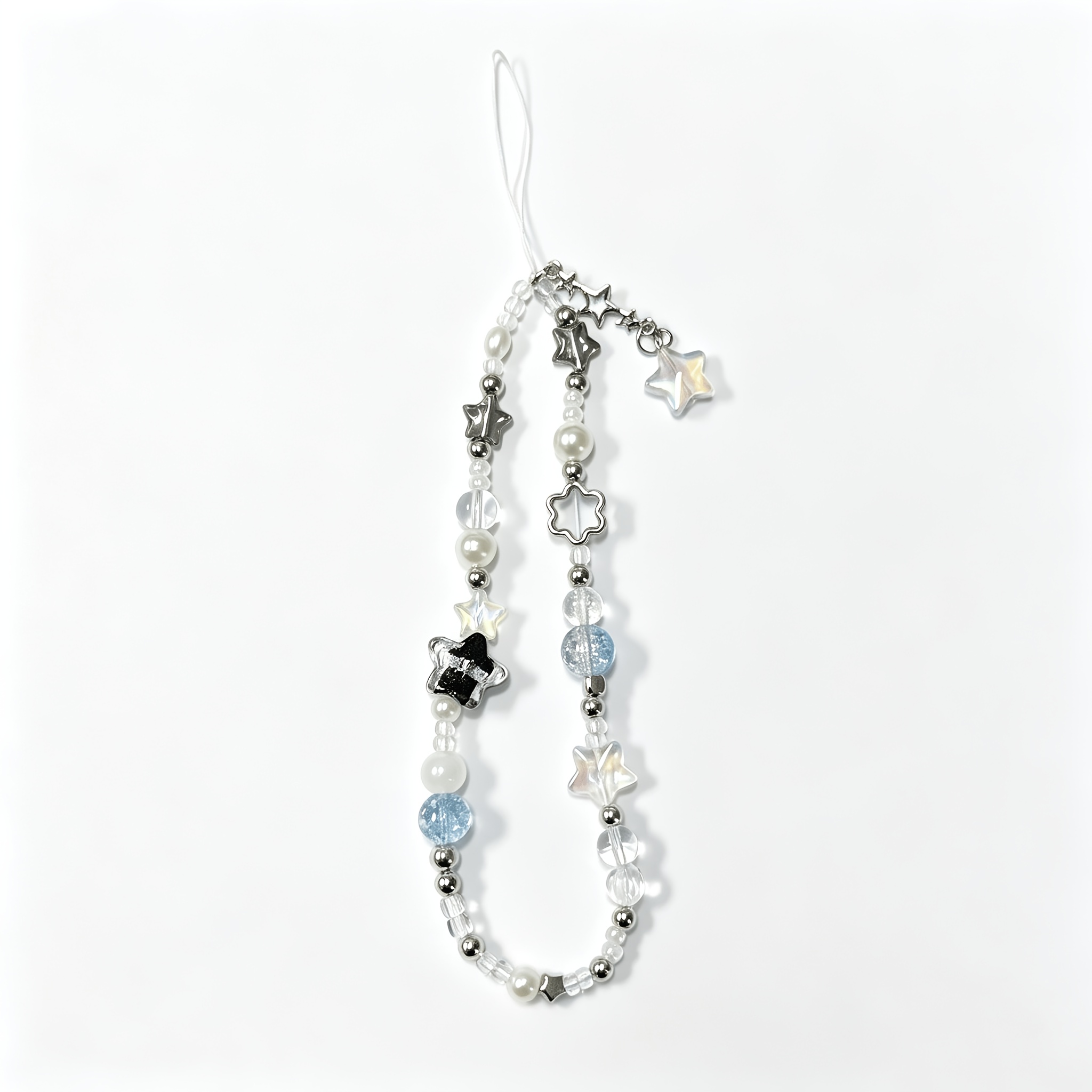 TEMU 1 pieza, Pulsera de cordón con colgante de estrella, estilo Y2k adorable, para decoración de teléfono móvil, mochila y llaves. Adecuada como