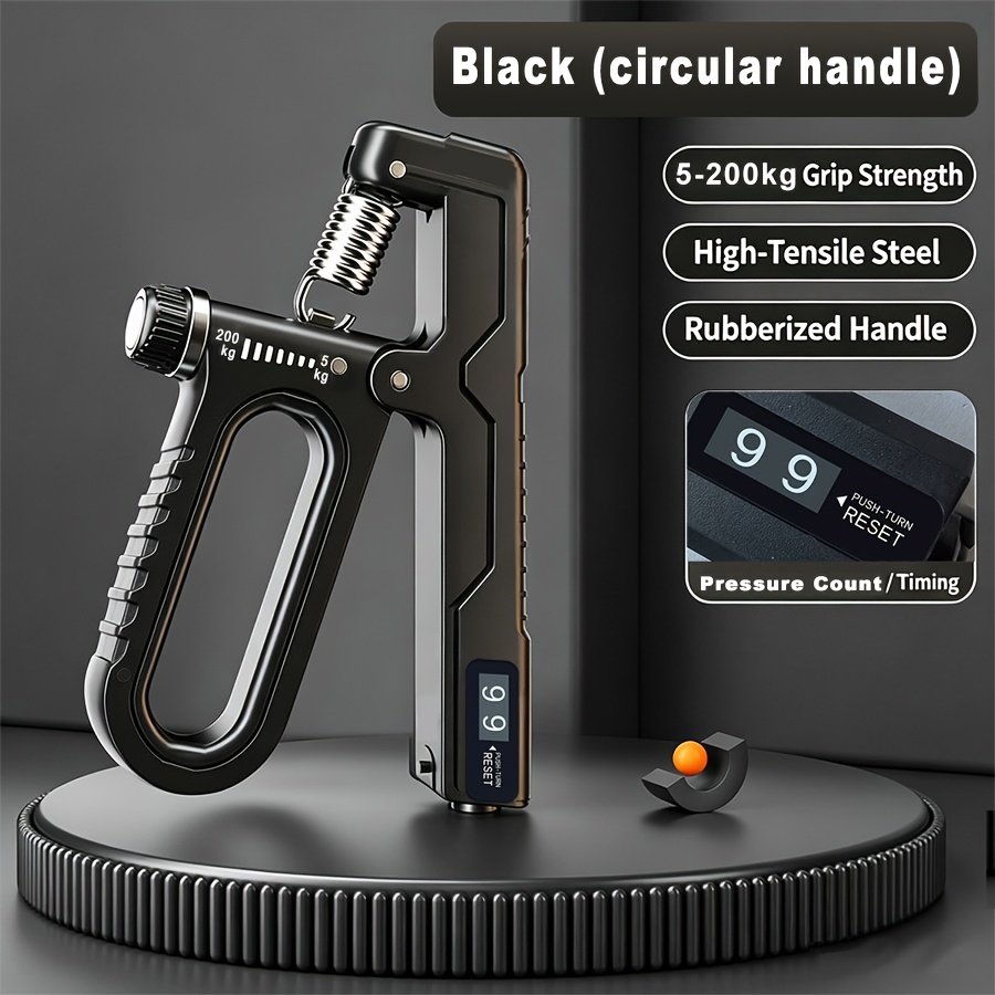 TEMU Entraîneur de force de 5-100Kg à 5 doigts, appareil d'exercice de force de , renforceur de préhension, équipement de fitness portable, corde de