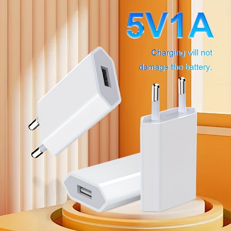 

Usb Wall Charger, 3pack 5v/1a Single Port Usb Charging Block Adapter Travel Usb Charger Compatible Iphone13/12/se/11 Pro, Samsung Galaxy S21/s20 Ultra 5g, Note20/10/9, A72 A52, Lg(white)