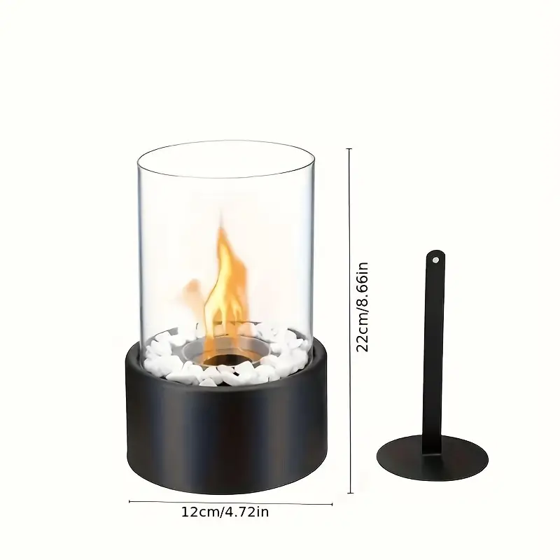 romantic stainless steel candle holder polished   tabletop fire pit   indoor outdoor use for halloween christmas easter thanksgiving valentines day decor home   dinners camping 6