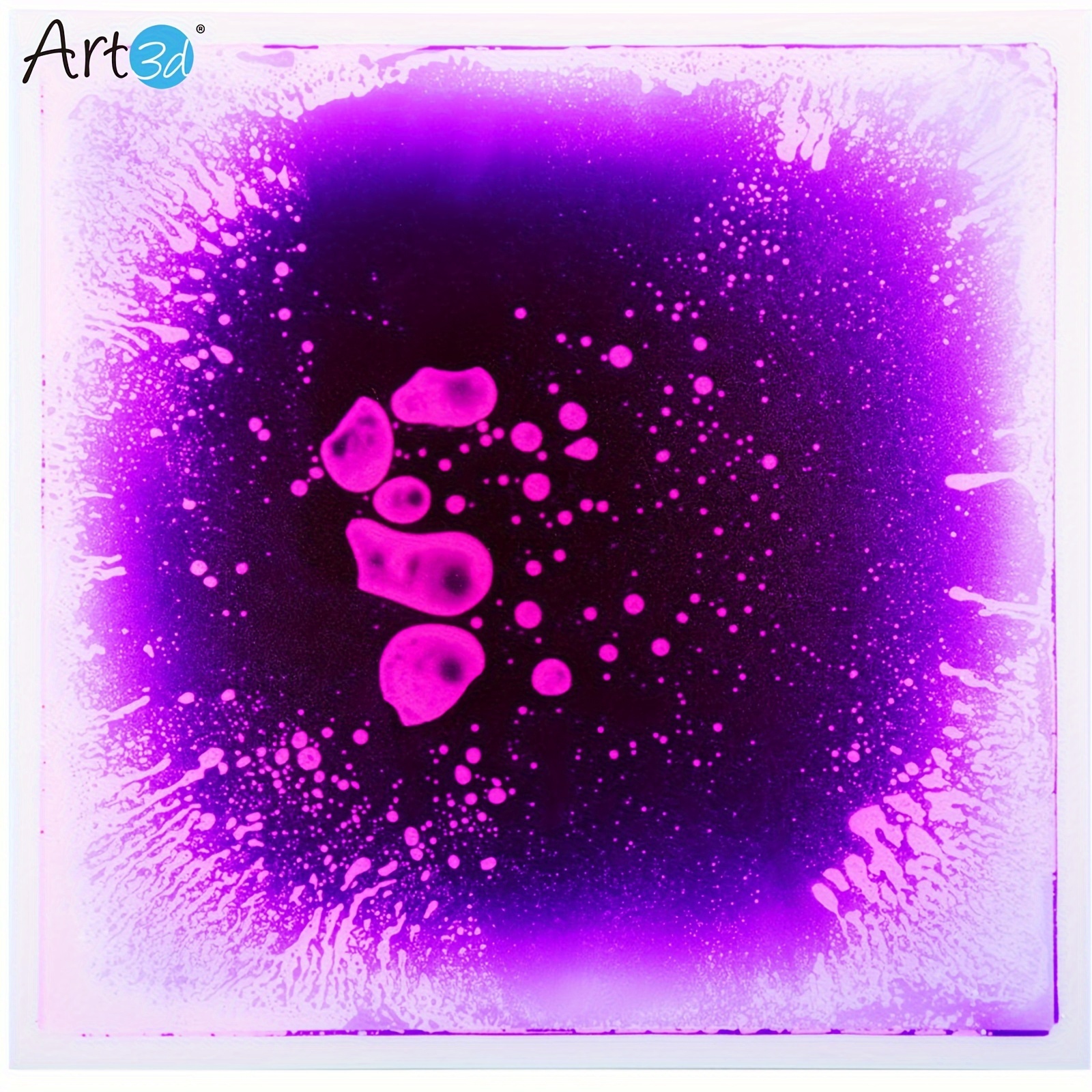 

Art3d 1-pack Liquid Dance Floor Decor Tile, 11.8" X 11.8" Purple