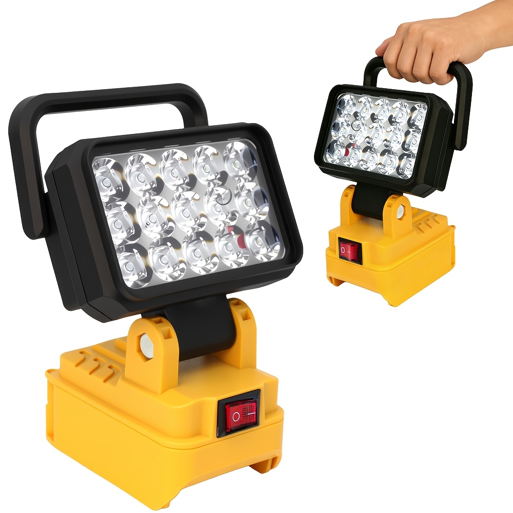 for dewalt 18v li   led work light 4 inch flashlight portable emergency flood lamp camping lamp