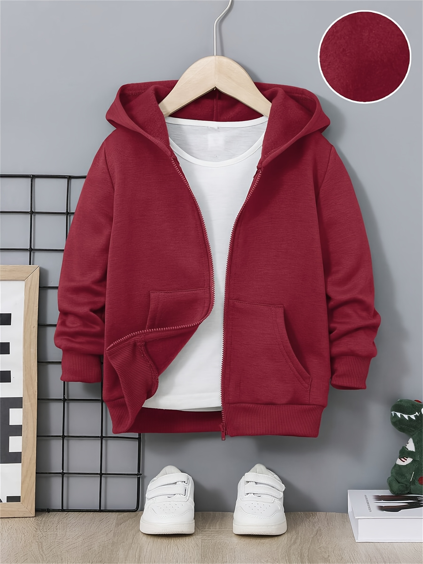 Long Sleeve Red Zip Hoodie Boys Red Zip Up Hoodie Kids George At ASDA