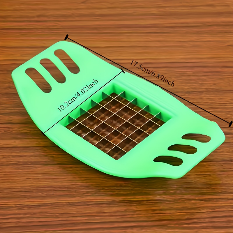 Image of 1pc Latest Stainless Steel Cutter Slicer Masher For Potatoes, Square Slicers For Cutting Fries, Kitchen Tool, Fruit And Vegetable Corer, Vegetable Peeler And Slicer, Essential Kitchen Gadget