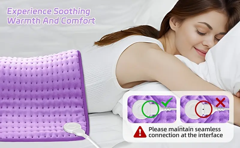 heating pad for back neck and shoulder soft flannel blankets electric blanket with 6 heat settings auto shut off machine washable birthday gifts for women men local warehouse Product details 3