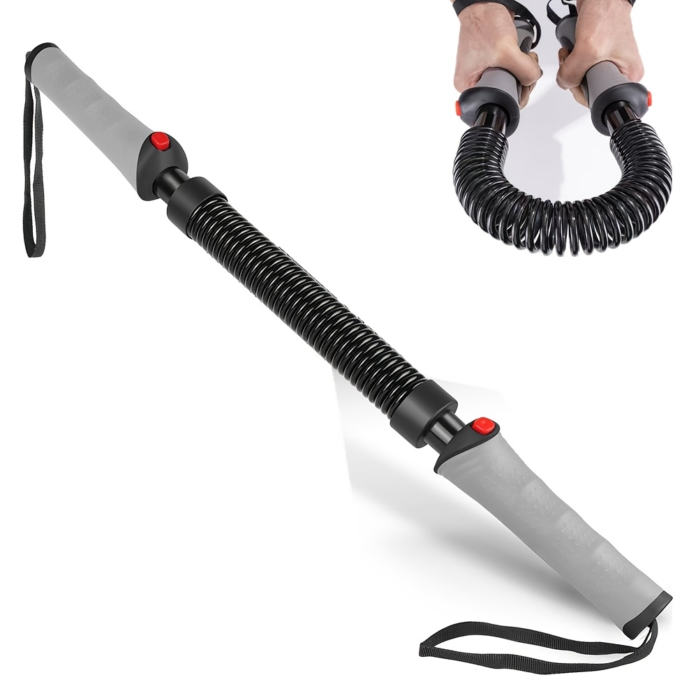adjustable spring arm curler heavy duty manual arm strength trainer with 3 level   20 40kg 44 88lbs sturdy steel construction for home gym upper body workout bench desk mountable ideal for beginners advanced   cylindrical grip feature   steel Product details 0