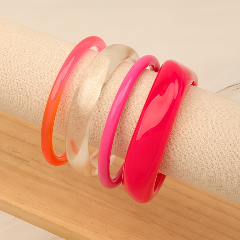 Versatile Colored Resin Niche Geometric Bracelet