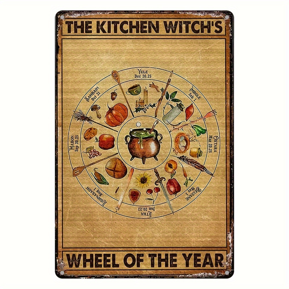 s Wheel Of The Year」メタルブリキ看板 1個 (8x12インチ/ - Temu Japan