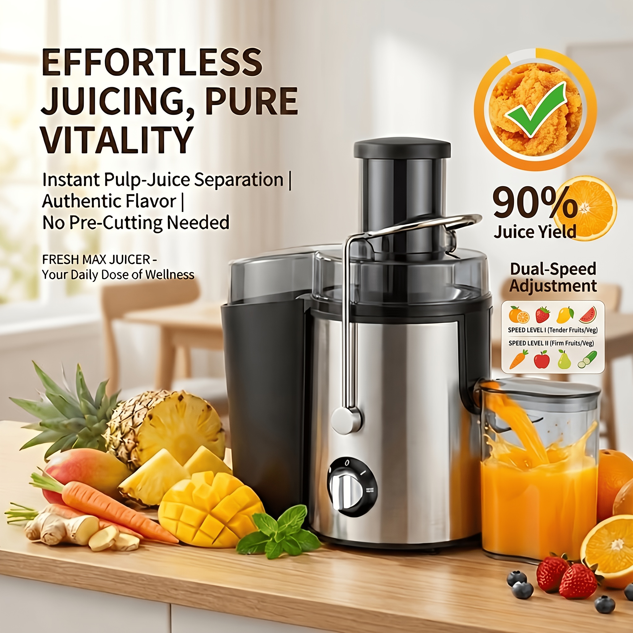 Multi-Functional Juicer, Blender, 3-Inch Wide Mouth for Vegetables... product image 4