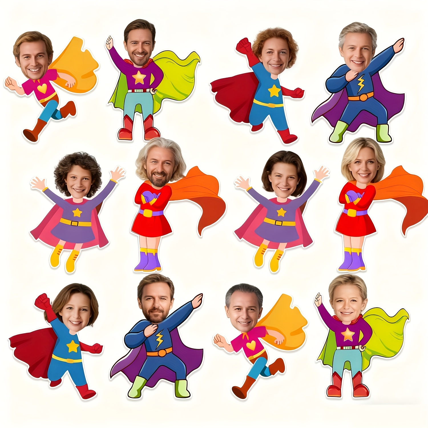Image of 48pcs Super Themed Hero Cutouts Super Themed Bulletin Board Decorations Theme Paper Cut Outs Diy Photo Picture Crafts Card For Party Decor Back To School Classroom Birthday Supplies
